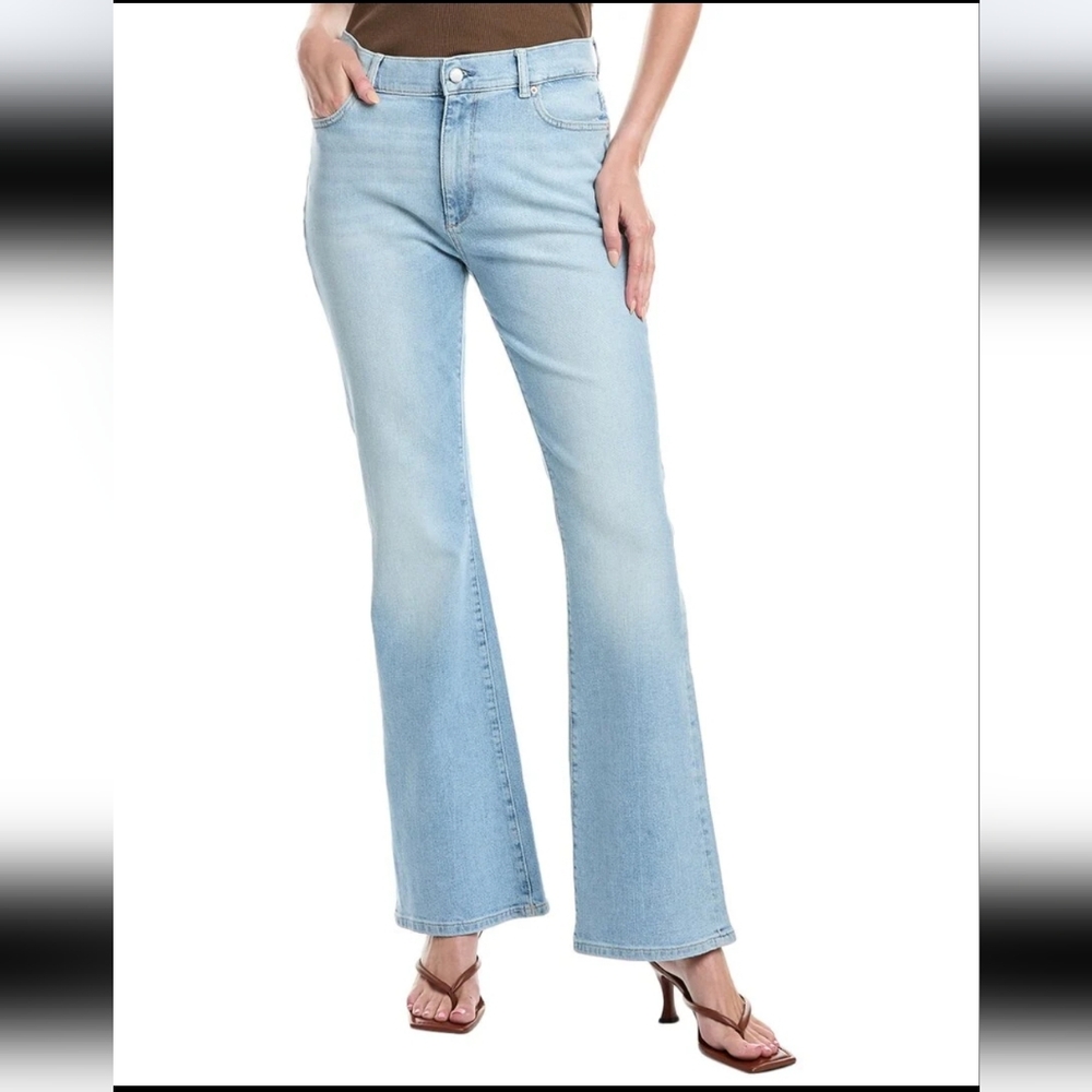 DL1961 Bridget Boot High Rise Instasculpt Jeans LT Monterey Size 28 33"